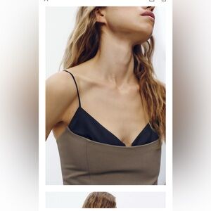 Zara combination strap top